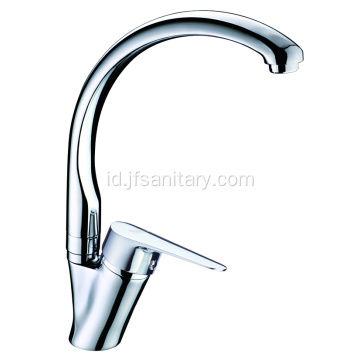 Gooseneck dirancang wastafel faucet dapur kuningan putar